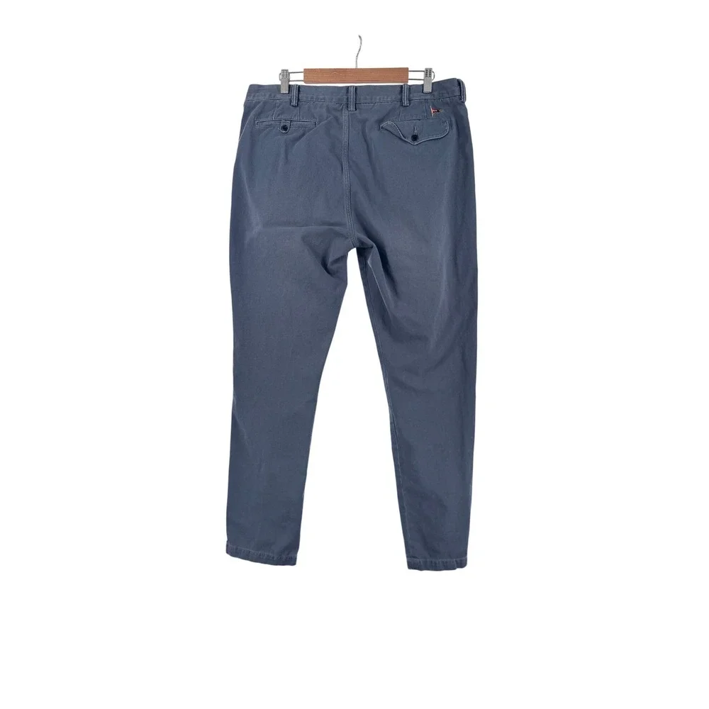 Polo Ralph Lauren Mens Slim‎ GI Fit Blue Cotton Twill Chino Pants 38x34